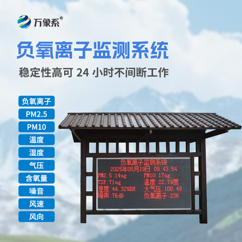 國產大氣負氧離子監測系統：為清新空氣吹響“生態哨音”