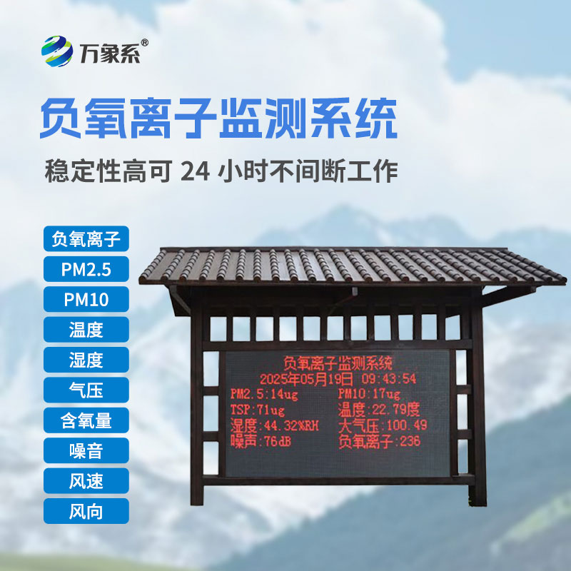 大氣負氧離子在線監測系統守護生態環境的“隱形衛士